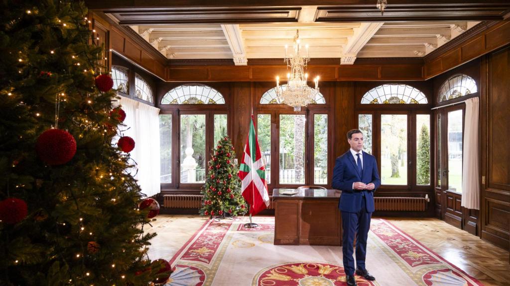 Imanol Pradales en el discurso navideño.