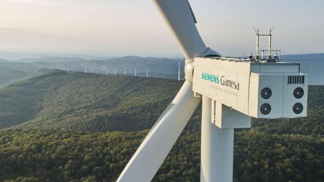 El corazón de un aerogenerador de Siemens Gamesa, donde se ubica el motor con multitud de componentes fabricados por empresas vascas / SG