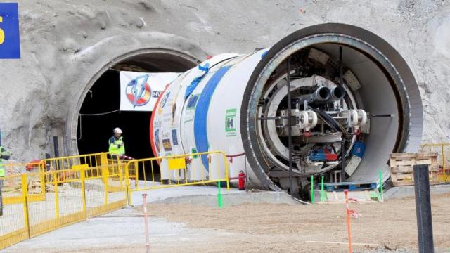 Cables construidos en la interconexión subterránea Baixas-Santa Llogaia por los Pirineos orientales.