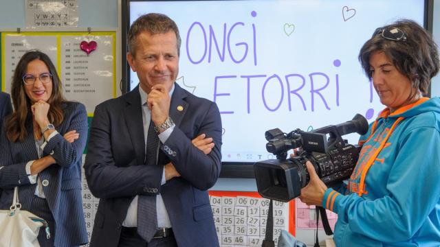 El consejero de Educación, Jokin Bildarratz, en la apertura del curso. /Irekia