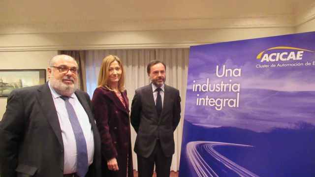 El expresidente de Acicae, José Esmorís, junto con otros representantes de Acicae en Bilbao / EUROPA PRESS