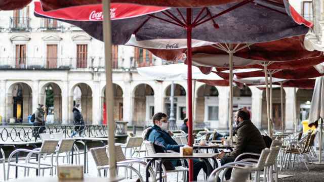 Terraza hostelera de Vitoria. / EP