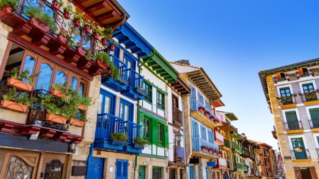 El pueblo pesquero de Hondarribia.