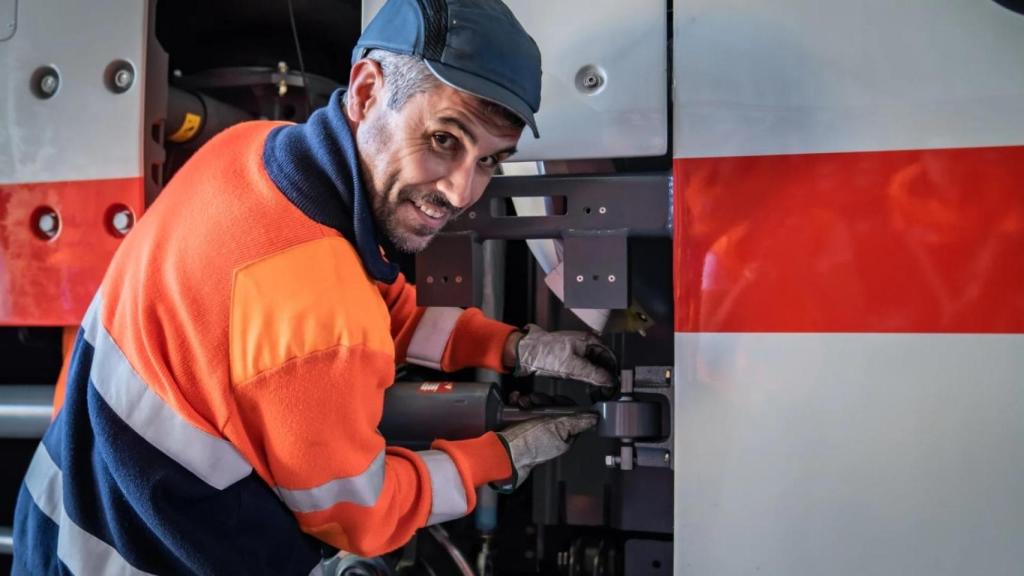 Un trabajador de Talgo.