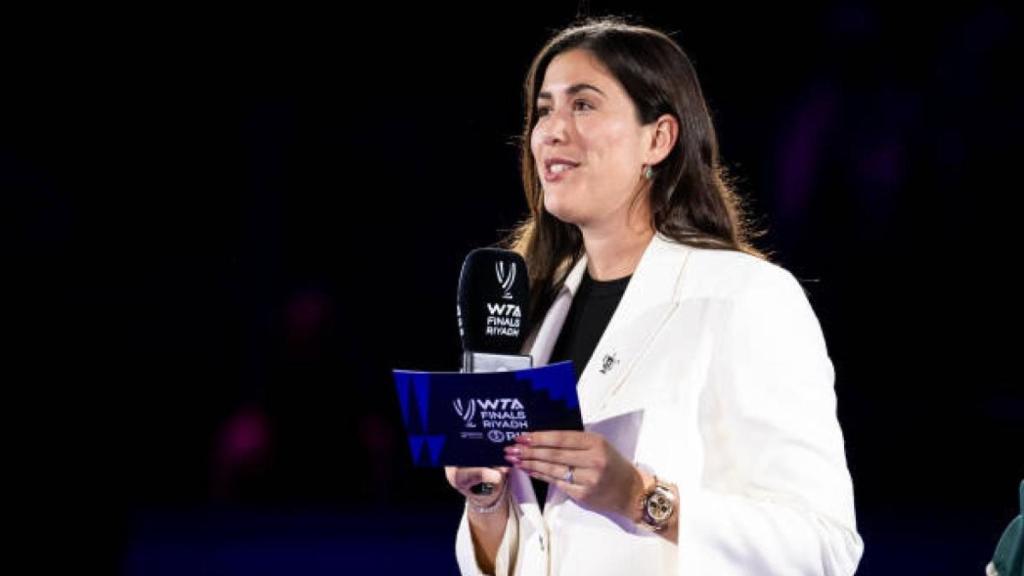 Garbiñe Muguruza, como directora del WTA Finals.