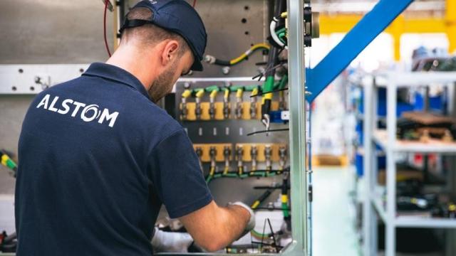 Trabajador de Alstom en una foto de archivo