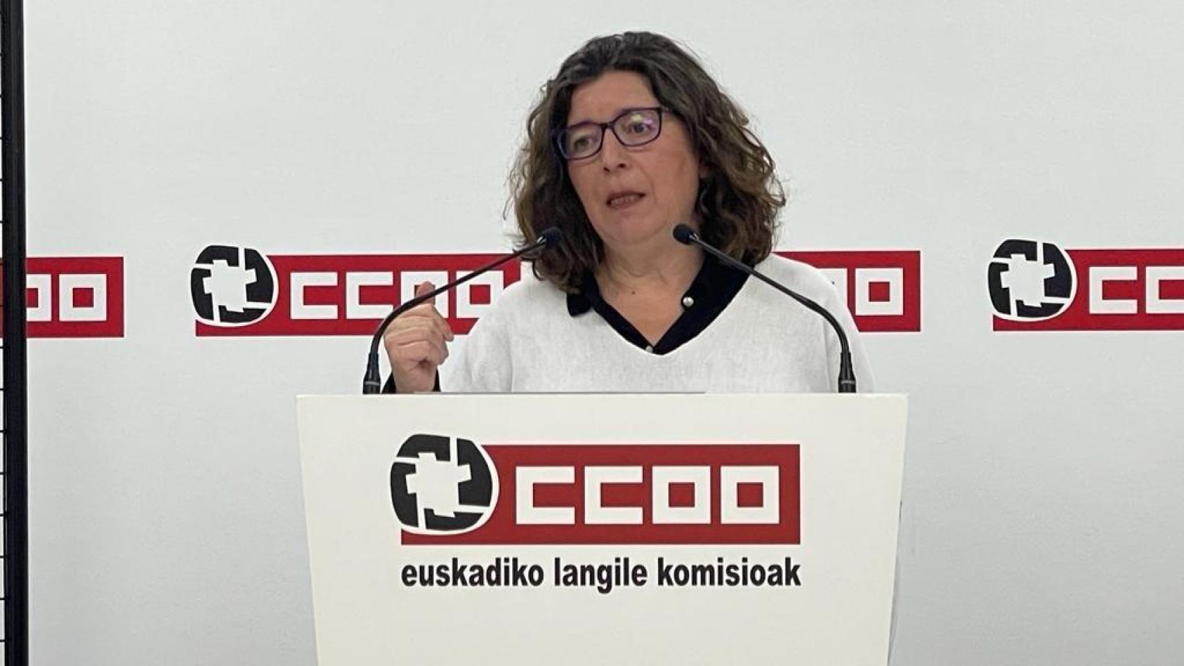 Loli García, de CCOO Euskadi / EP