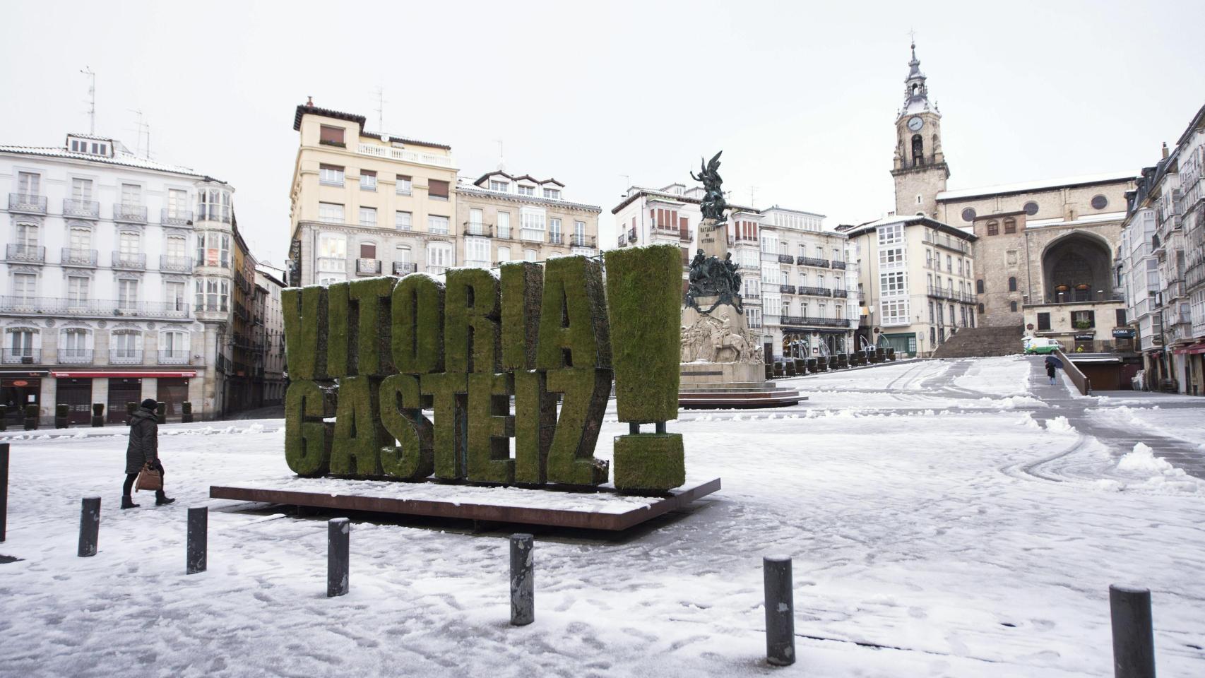 Vitoria nevada - Imagen de Archivo