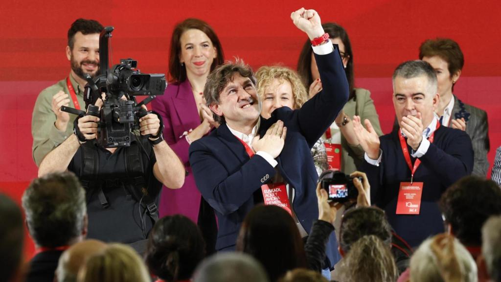 Andueza, durante el 10º Congreso del PSE-EE en Donostia.