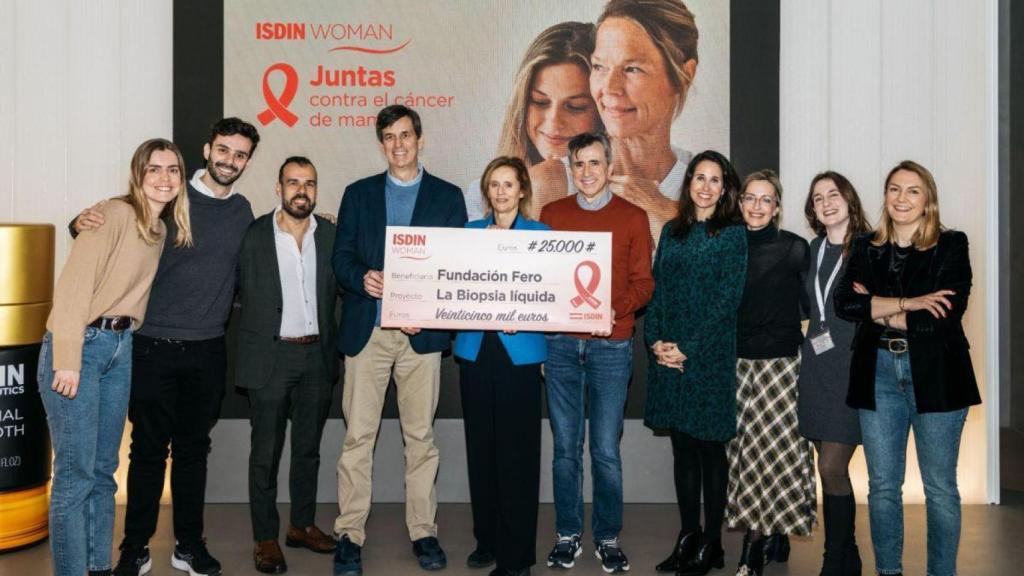 ISDIN dona 25.000 euros a la Fundación FERO para la lucha contra el cáncer de mama