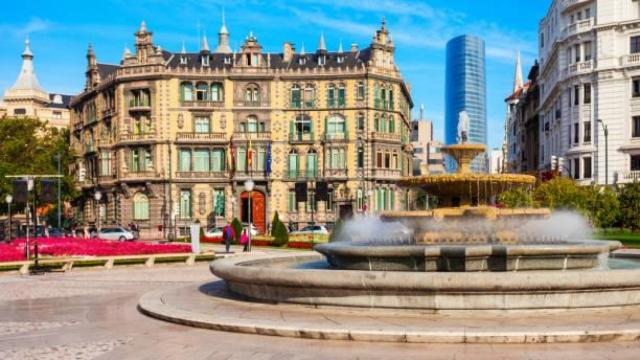 La Plaza de Moyúa, en Bilbao.