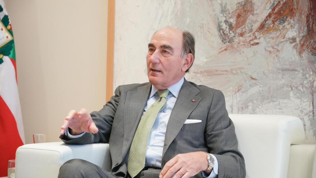 El presidente de Iberdrola, Ignacio Sánchez Galán, durante una reunión en Lehendakaritza a 5 de noviembre de 2024