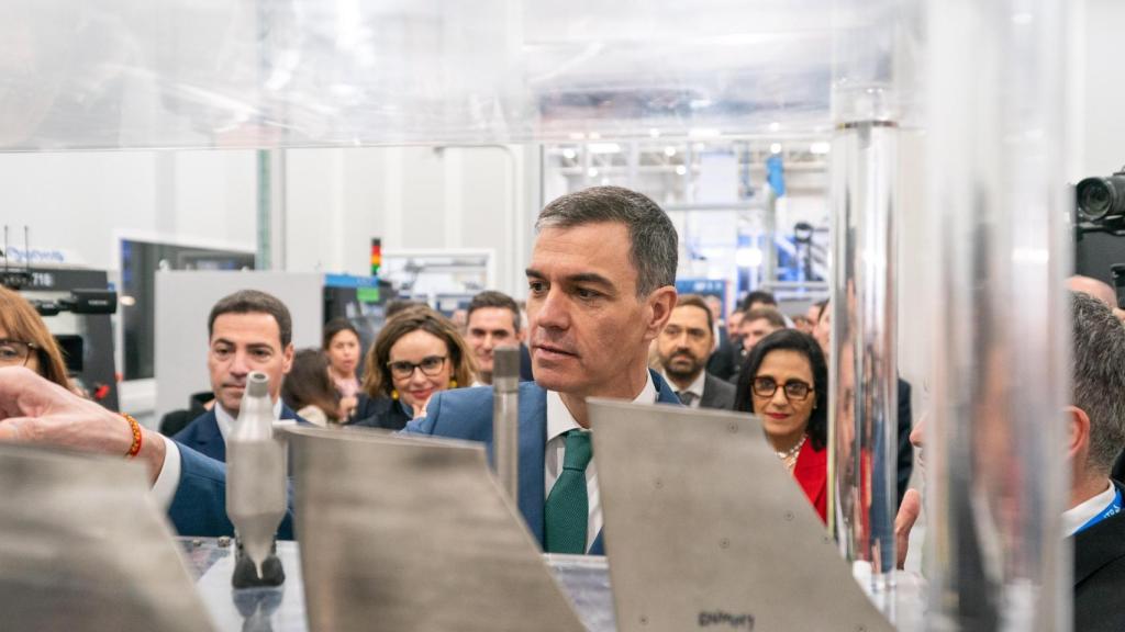 Pedro Sánchez en ITP Aero / Iñaki Berasaluce EP