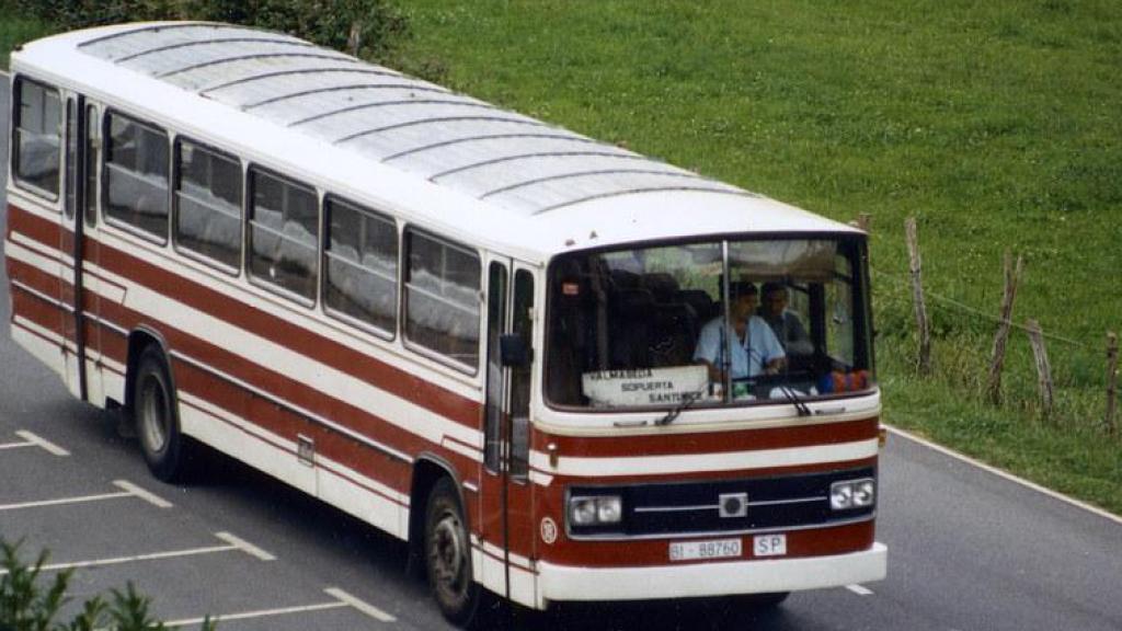 Un autobús antiguo de Bilbao.