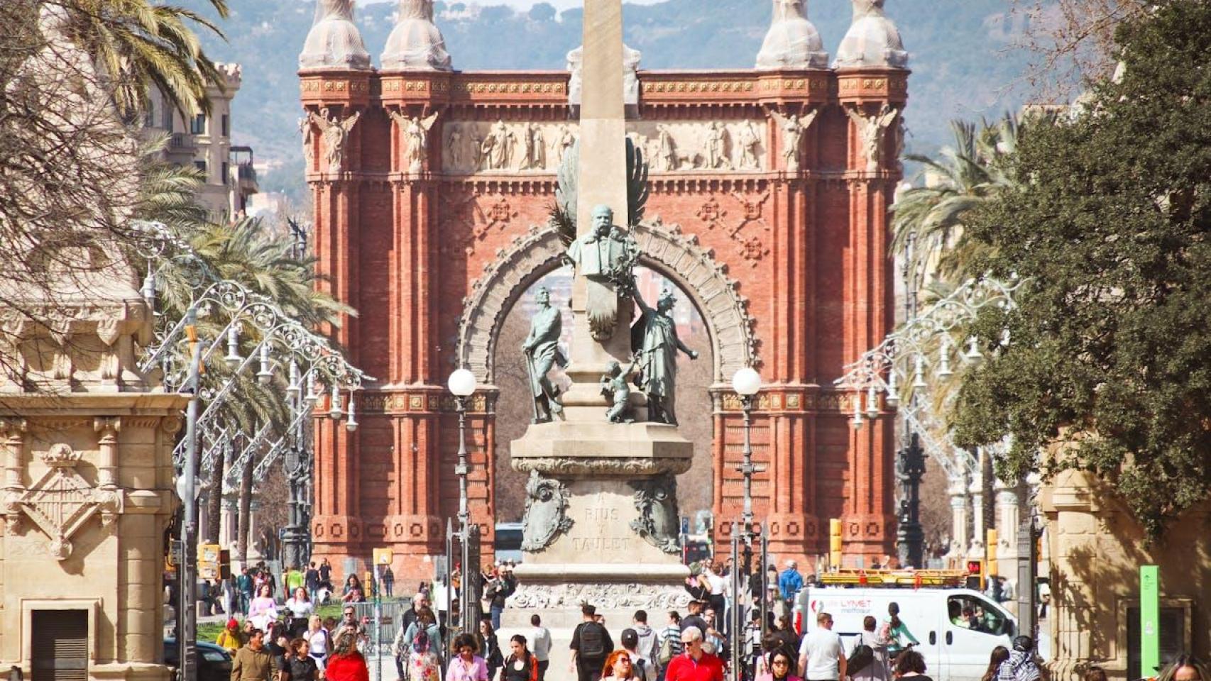 Vista del Arco del Triunfo desde el Parque de la Ciudadela