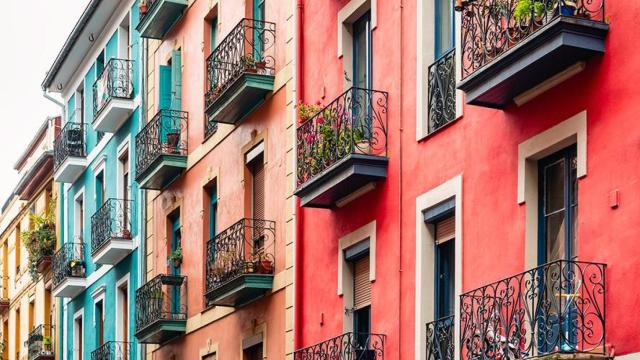 Casas de colores en Euskadi.