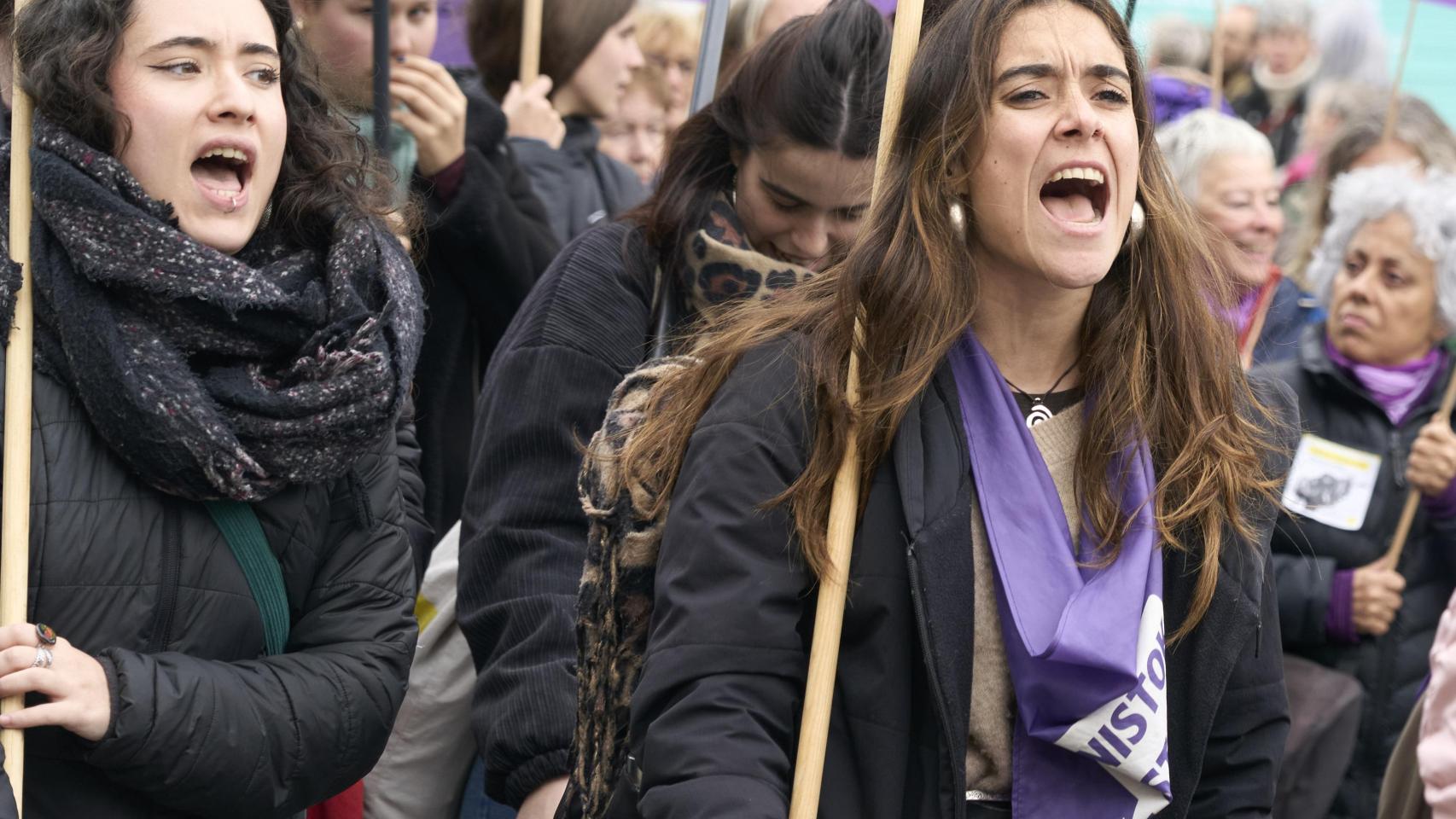 Manifestación organizada por el Movimiento Feminista