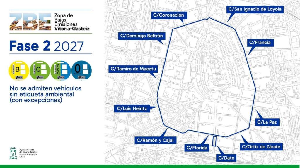 Zona de Baja Emisiones en Vitoria / Ayuntamiento de Vitoria