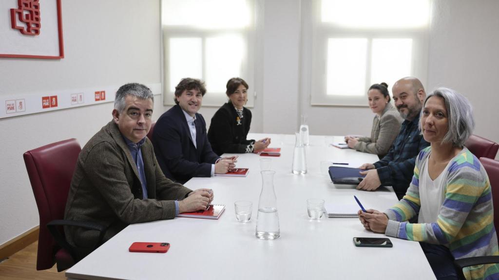 El secretario general del PSE-EE, Eneko Andueza, se reúne con Podemos Euskadi / LUIS TEJIDO - EFE