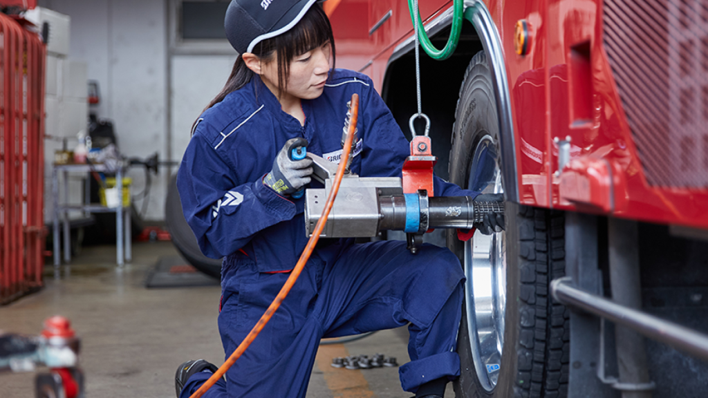 Trabajadora de Bridgestone