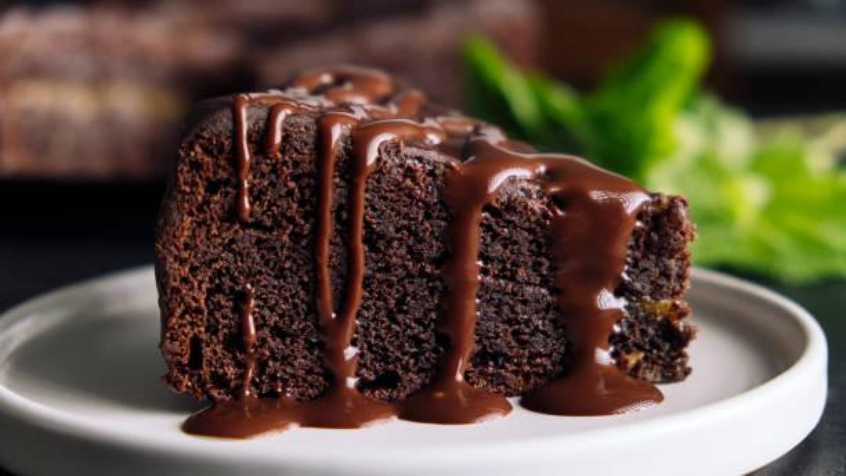 Bizcocho de chocolate.