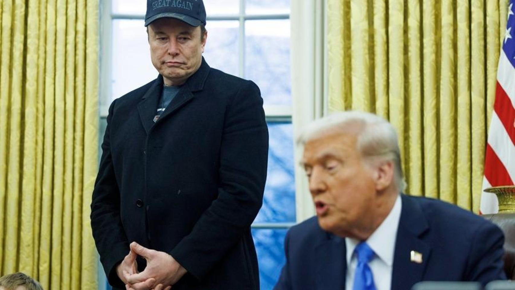 El presidente de EEUU, Donald Trump, se reúne con Elon Musk en la Casa Blanca, en Washington