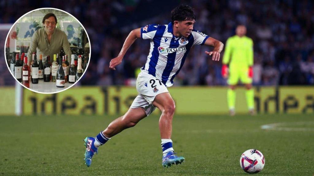 Jon Mikel Aramburu, durante un encuentro con la Real Sociedad.