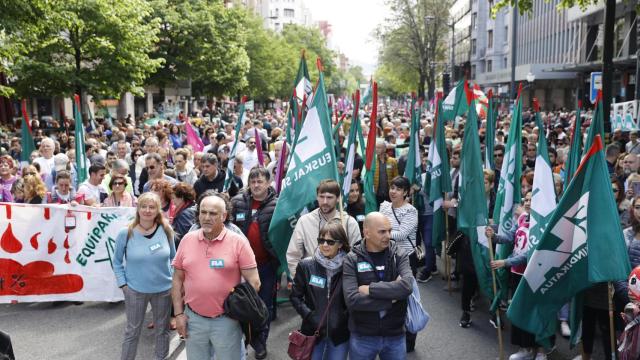 Movilización de ELA con motivo del Primero de Mayo / EFE Luis Tejido