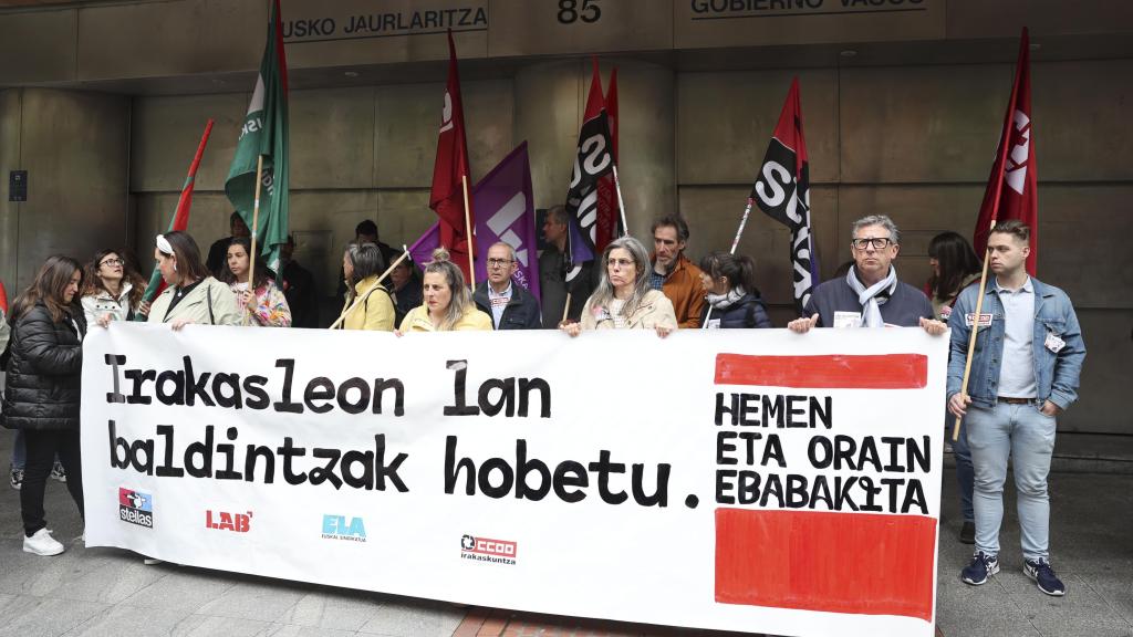 Steilas, LAB, ELA Y CCOO registran la convocatoria de huelga entre el 12 y 16 de mayo este lunes