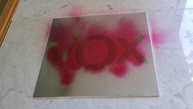La sede de Vox en Vitoria pintada con espay rojo