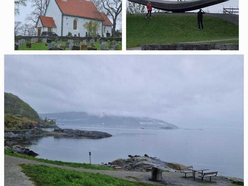 : La península de Lade bordea el fiordo, histórica vía fluvial de la época vikinga, permitiendo ver en recorrido una de las iglesias de piedra más antiguas del país.