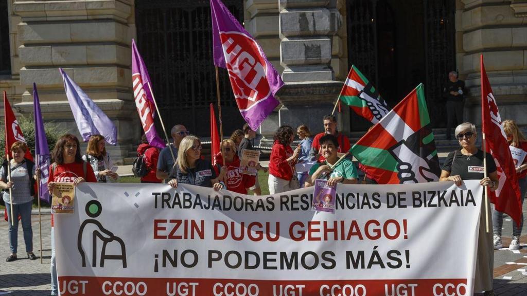 Comienzo de una de las huelgas en Bizkaia, año 2022.