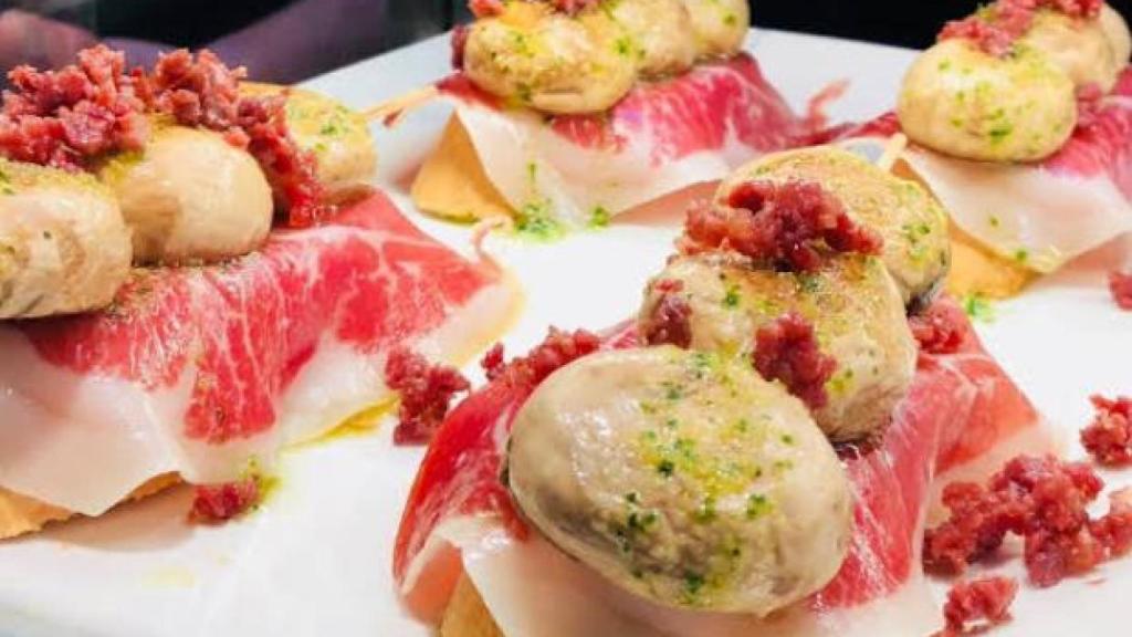Pinchos del bar Gaztelutxo.