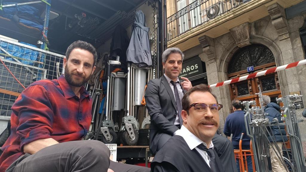 Un rodaje en Bilbao con Dani Rovira, Ernesto Sevilla y El Langui / E Press