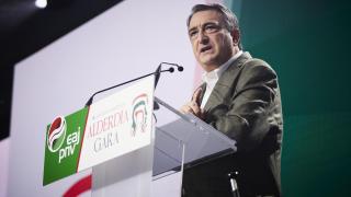 Aitor Esteban, el día que fue elegido como presidente del PNV.