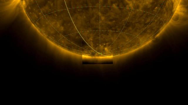 Imagen de la ESA del polo sur del Sol obtenida con el Solar Orbiter