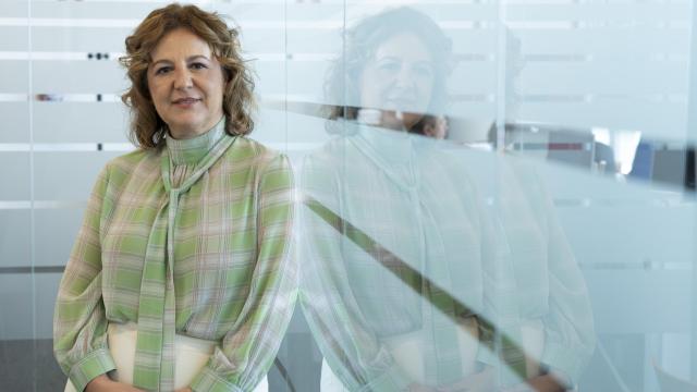 La presidenta de Confebask, Tamara Yagüe, confía en poder avanzar en el debate sobre absentismo / Araba Press