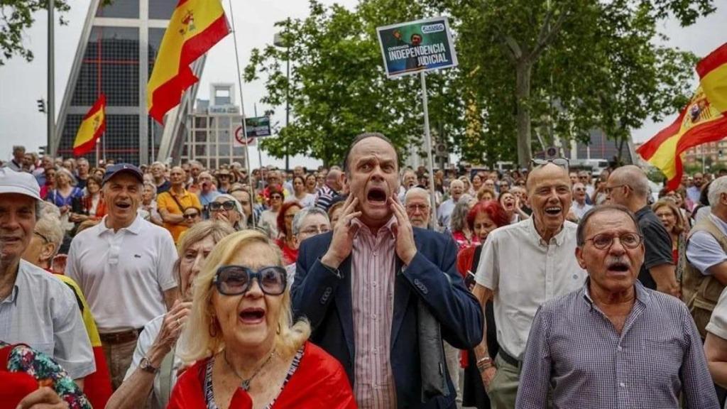 Jueces y fiscales durante el paro de 10 minutos del pasado 11 de junio en Madrid