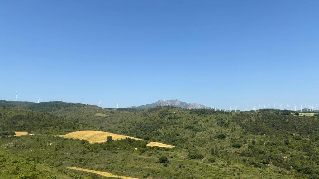 Aerogeneradores de Aguilar de Codés, próximos a Labraza