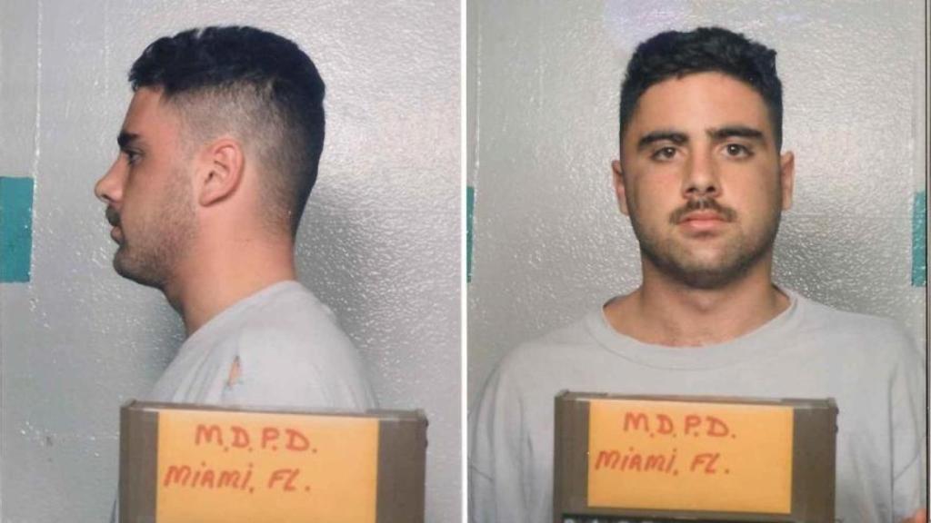 Ficha policial de Pablo Ibar cuando fue detenido en 1994.