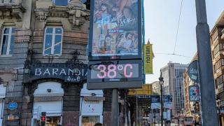 Termómetro marca 38 grados en Bilbao | EUROPA PRESS