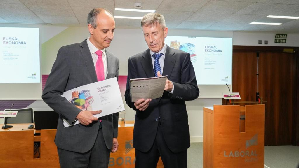 Javier Urgoiti y Joseba Madariaga, de Laboral Kutxa