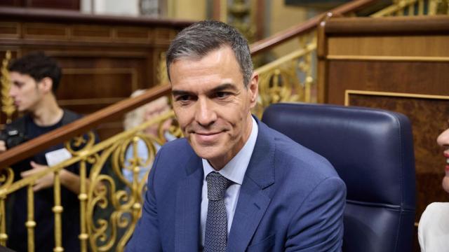 Pedro Sánchez en la primera sesión de control al Gobierno en el Congreso tras el 'caso Cerdán'