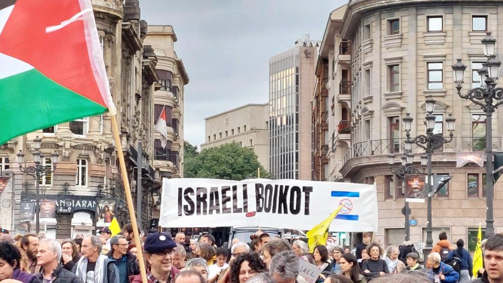 Manifestación en Bilbao contra la ocupación de Palestina por Israel / BDS Bizkaia