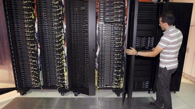 Imagen de archivo de los servidores de un nodo de supercomputación