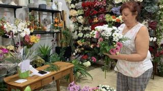 Imagen de archivo de una floristería