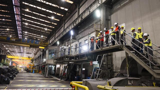 Visita del lehendakari Imanol Pradales a ArcelorMittal Sestao / Irekia