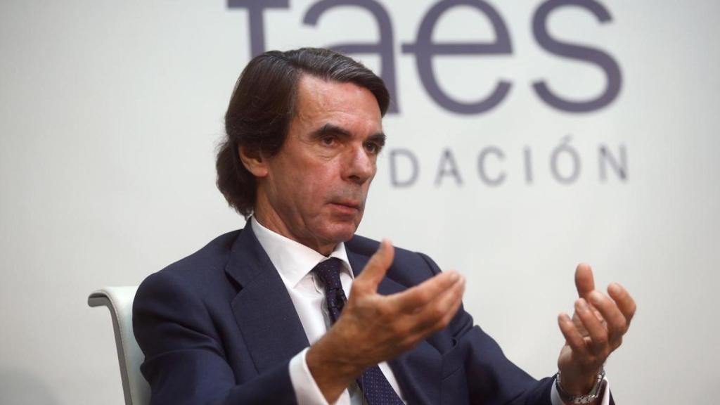El expresidente del Gobierno y presidente de FAES, José María Aznar