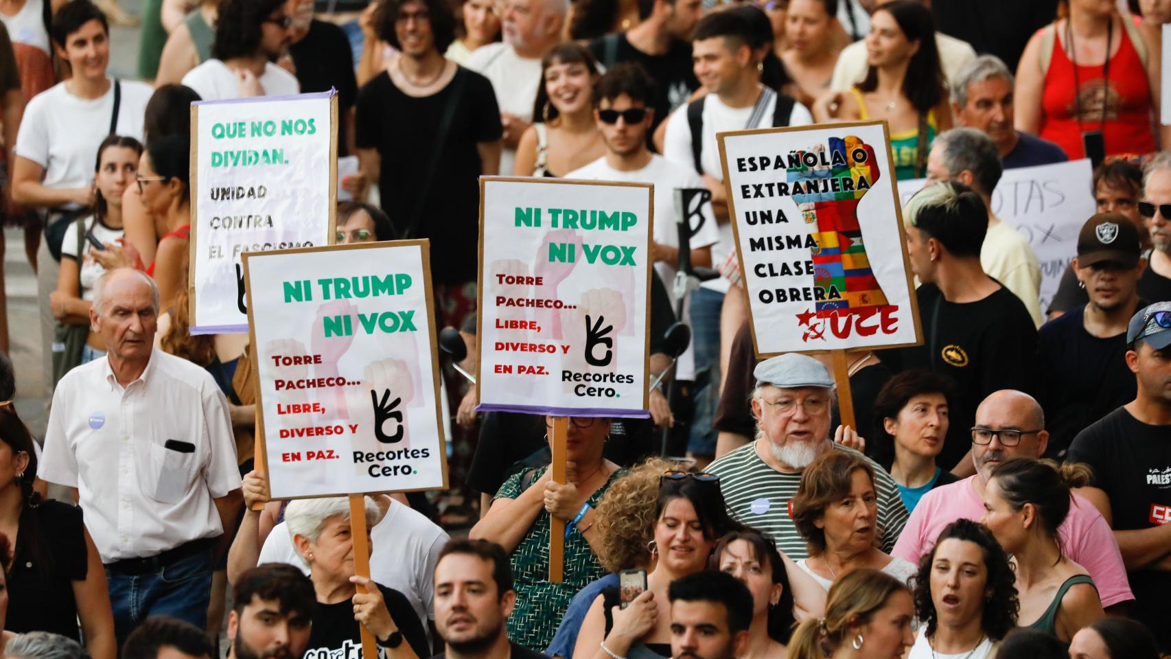 Movilización antirracista en Murcia por los sucesos de Torre Pacheco / E Press