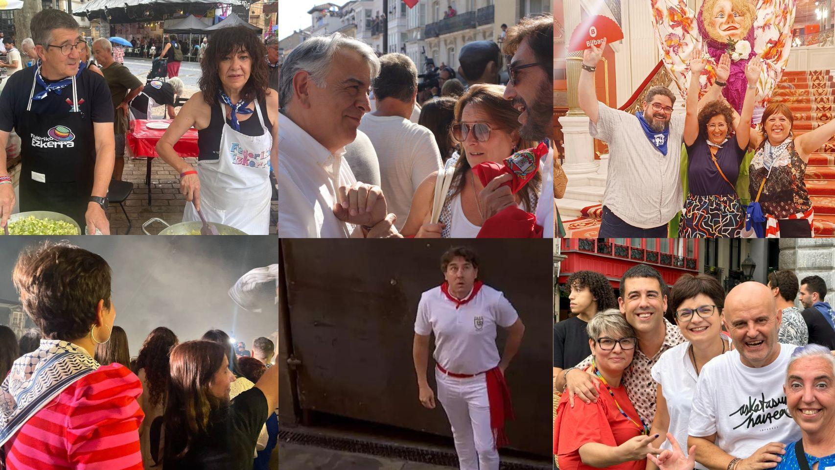 De izquierda a derecha y de arriba a abajo: Patxi López, Javier de Andrés, Ana Viñals Blanco, Rocio Vitero, Eneko Andueza y María del Río